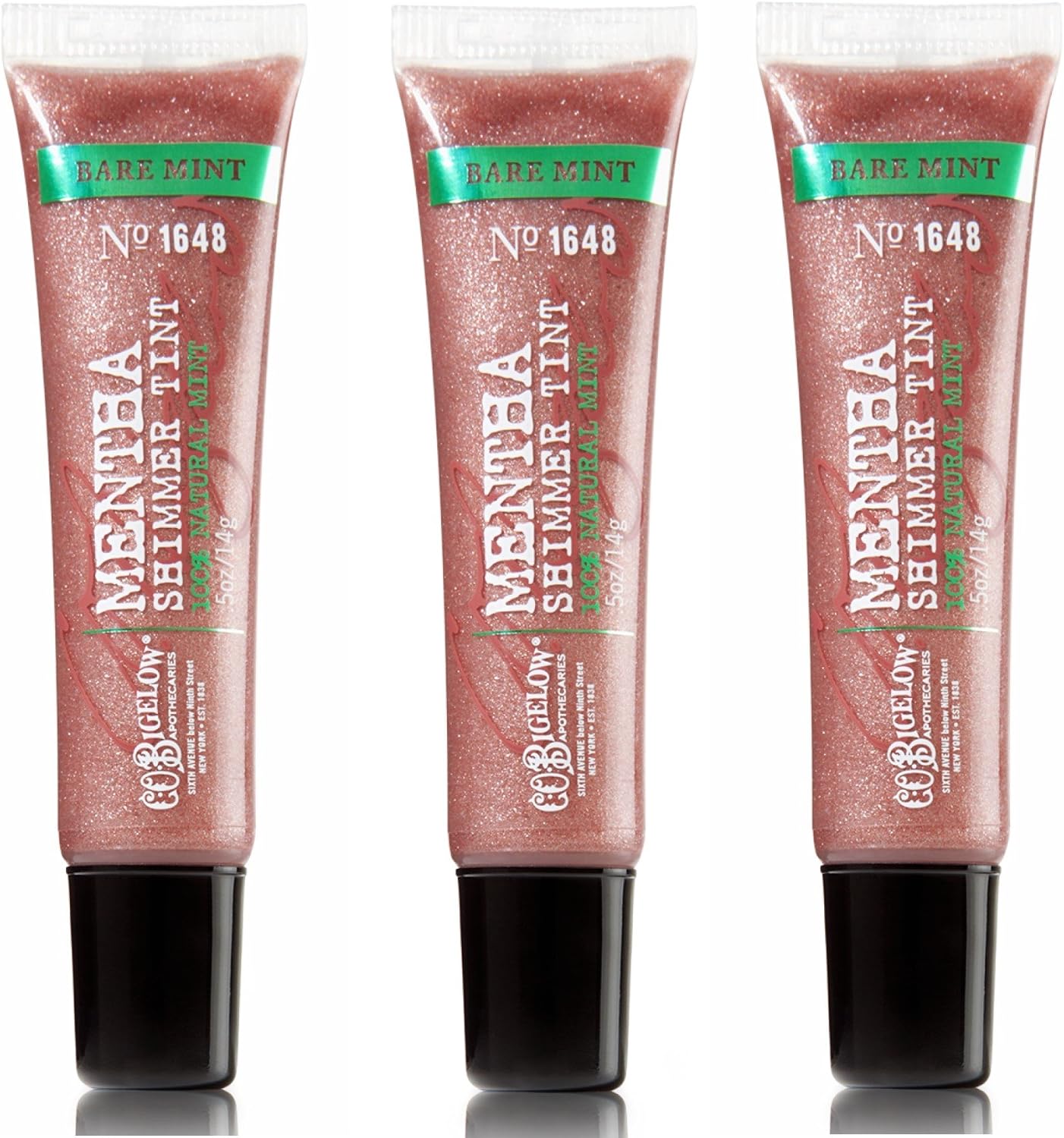 Bath & Body Works C.O. Bigelow 3 Pack Mentha Shimmer Tint Bare Mint #1648
