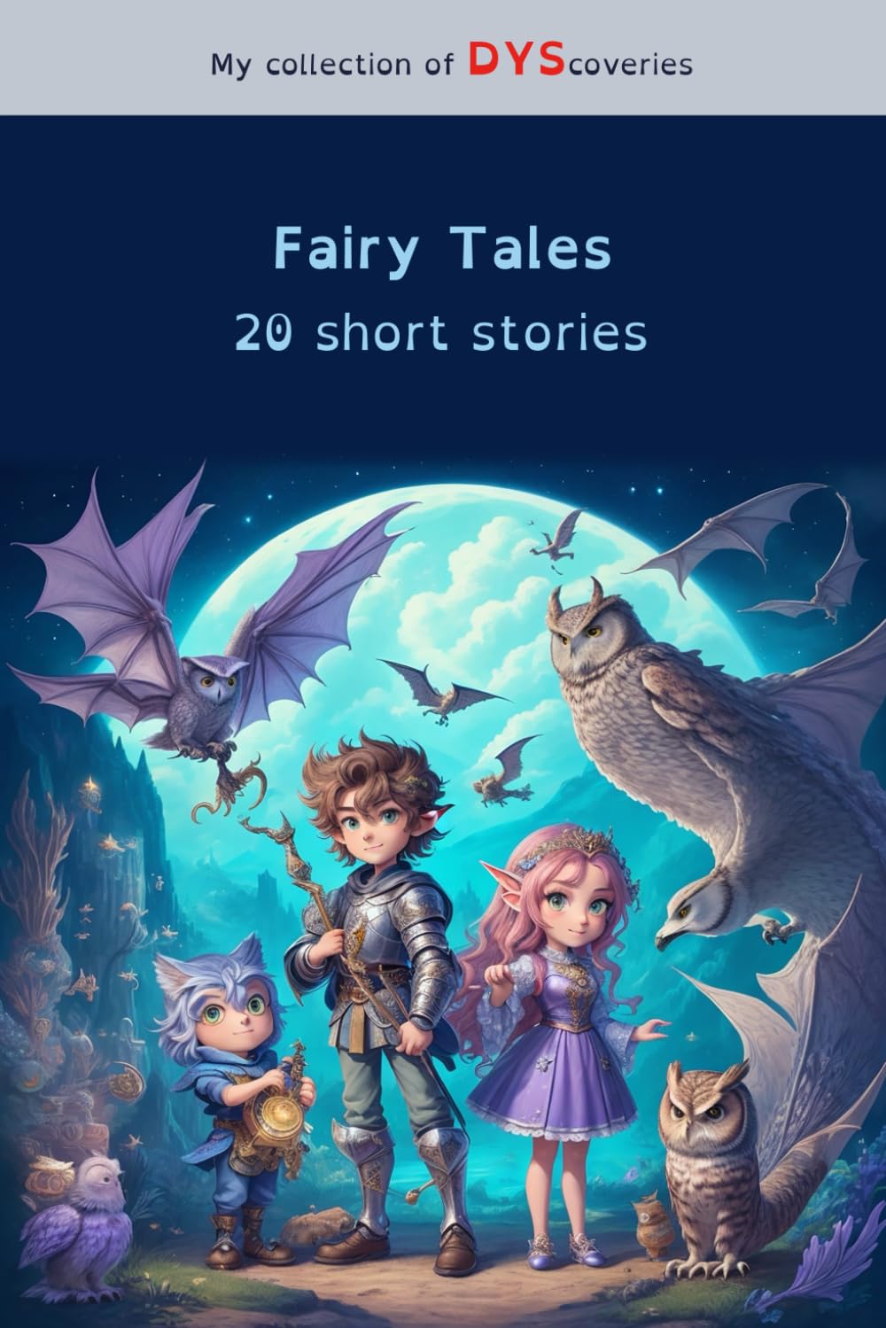 Fairy Tales, 20 short stories for children with dyslexia: Adapted for learning difficulties, helps with reading using color-coded syllables (My collection of DYScoveries)