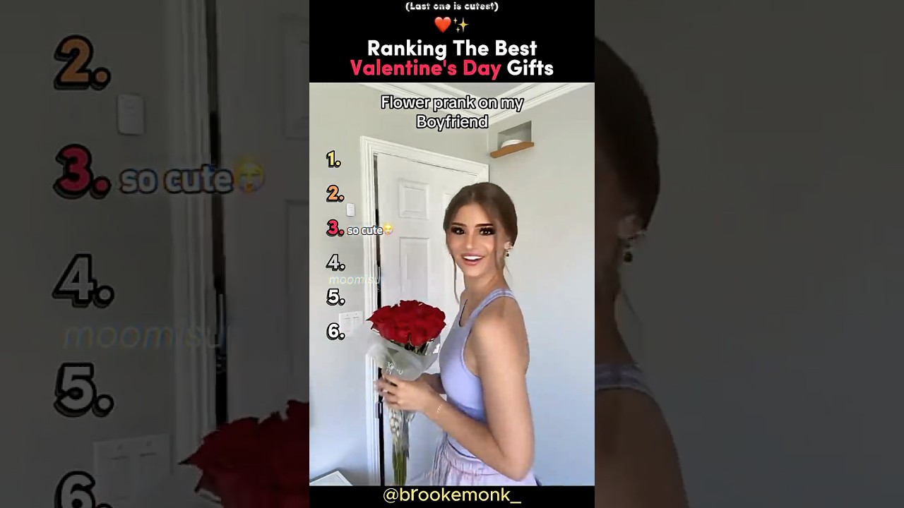 Ranking The Best Valentine’s Day Gifts ❤️✨ #tiktokviral #valentinesday
