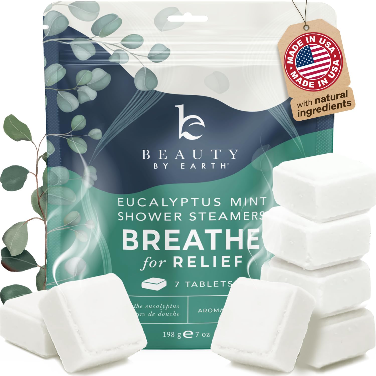 Shower Steamers Aromatherapy – USA Made with Natural Ingredients & Eucalyptus Essential Oil, Valentines Day Gifts for Her & Him, Large Shower Bombs, Relaxation Spa & Self Care Gifts for Women & Men