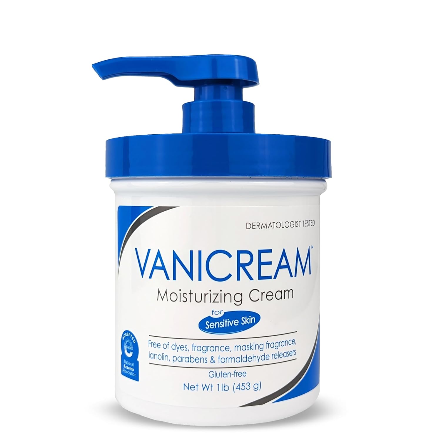 Vanicream Moisturizing Skin Cream with Pump Dispenser – 16 fl oz (1 lb) – Moisturizer Formulated Without Common Irritants for Those with Sensitive Skin